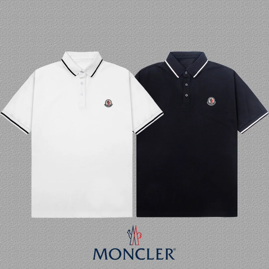 P100✨🔥 [MONCLER ] 2026FW POLO ：Black White Size：S-XXL
